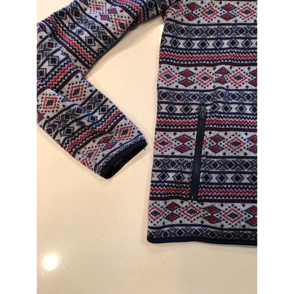 Patterned fleece sweatshirt - Picture 5 of 6